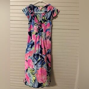 Lilly Pulitzer Tropical Print Dress - Pink, Blue, Green